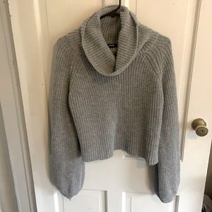 Shein Cropped Cowl Neck Sweater